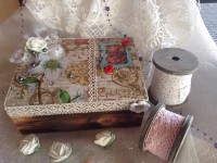 Schmuckholztruhe "Vintage Look"